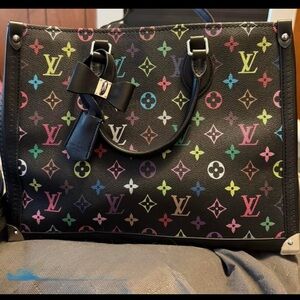 Multicolor Designer Tote Bag